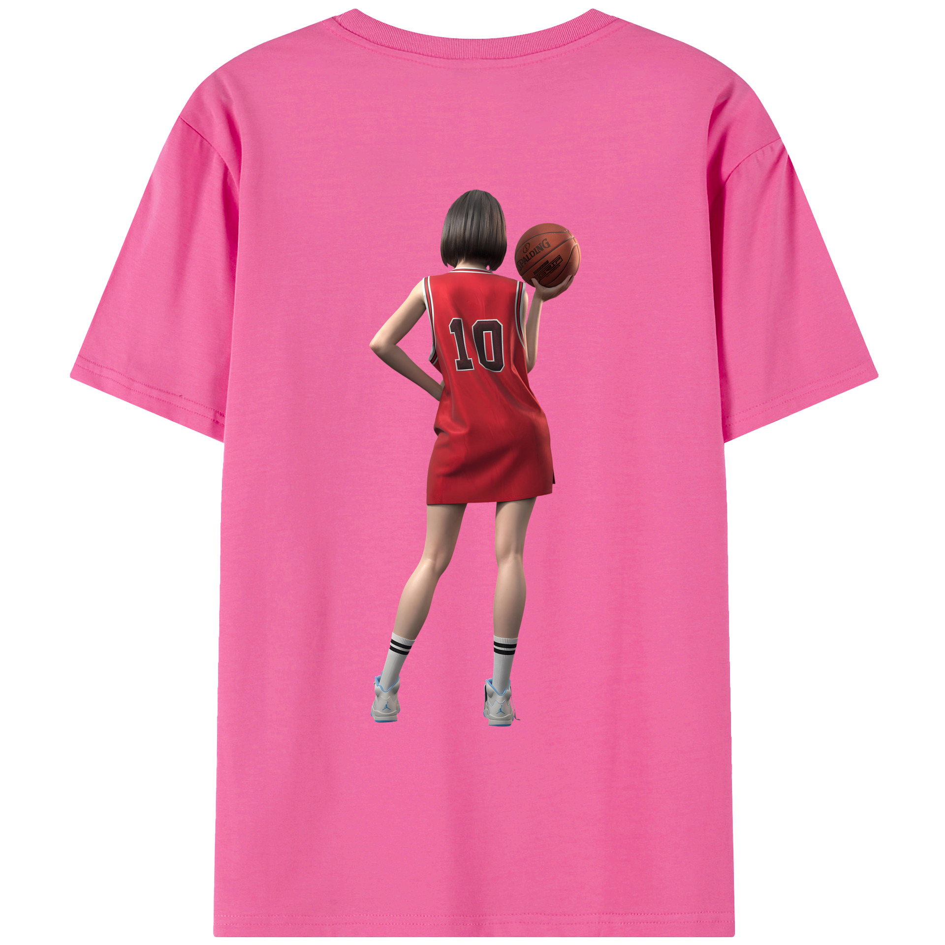 SLAM DUNK／スラムダンク レディース半袖Tシャツ(バックプリント)